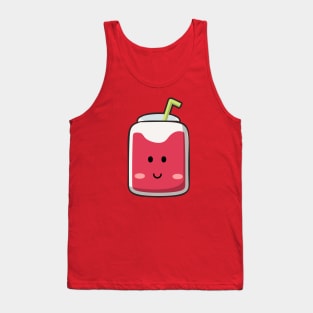 Kawaii Cute pomegranate fruit juice drink Tank Top